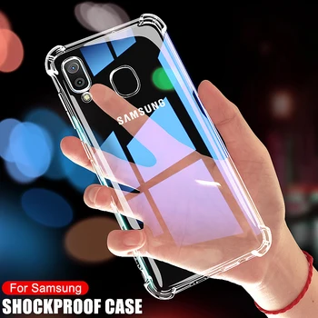 Перейти на Алиэкспресс и купить Роскошный противоударный чехол для Samsung Galaxy A10 A20 A30 A40 A50 A60 A70 A80 A90 A01 A51 A71 M10 M20 M30 M40 A20E A30S