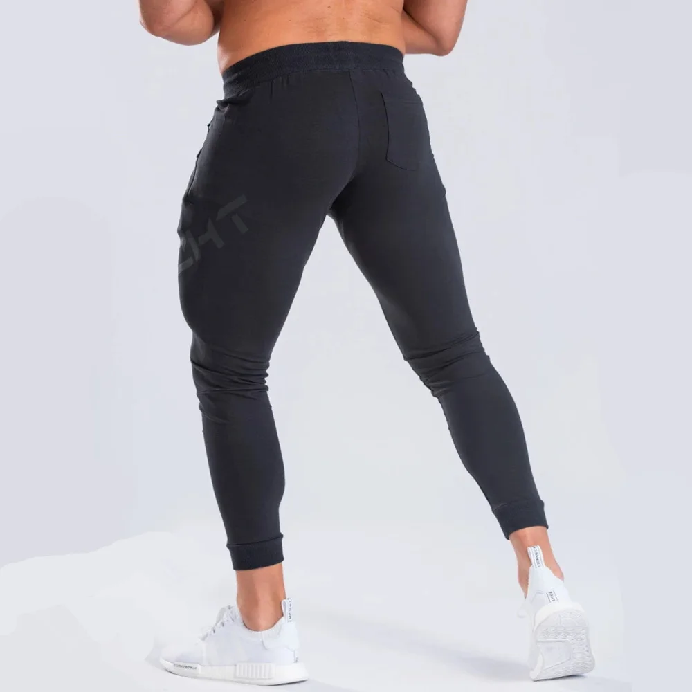 Sports & Fitness Men's Skinny Cotton Trousers - Men's Fitness Apparel ...