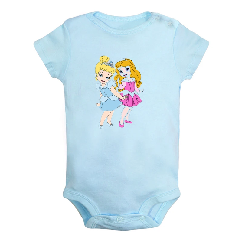 ieBaby2934BL Милая одежда для маленьких принцесс; бальное платье-и лягушонок, Белоснежка, для новорожденных, для маленьких девочек Одежда для мальчиков короткий рукав ползунки Детские комбинезоны подарок - Цвет: ieBaby2934BL