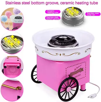 

Electric DIY Sweet Cotton Candy Maker Portable Cotton Sugar Floss Machine Girl Boy Gift Children's Day Marshmallow Machine