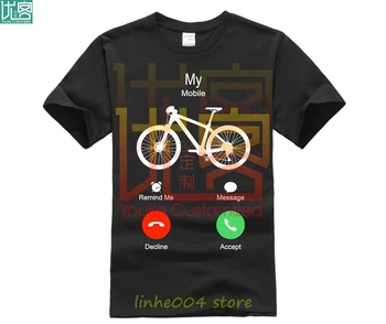 

2020 Mountain Biking MTB T Shirt Brand Clothes Bicycles Logo Shirt Mobile Call T-shirt Men and Women Tees Print Casual Piece