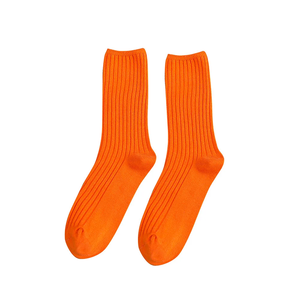 5 пар детских носков Для женщин средней длинны, без пятки, носки из хлопка однотонноные женские теплые мягкие носки шерстяные носки Для женщин Лот носки женские# G6