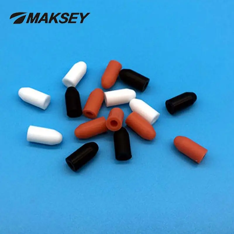 MAKSEY 3mm Silicone Rubber End Caps Stoppers Syringe Tips Assortment