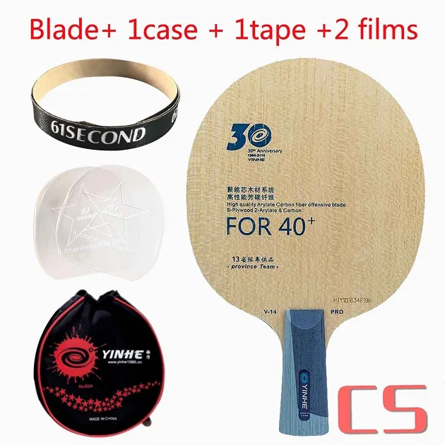 CS with Y case Yinhe 30th Юбилейная версия pro V14 V-14 pro настольный теннис лезвие для нового материала 40 - Цвет: CS with Y case