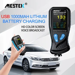 Thickness Guage for Car 1 micron/0~1300 Car Paint Film Thickness Tester FE/NFE Auto Paint USB Digital Coating Thickness Gauge