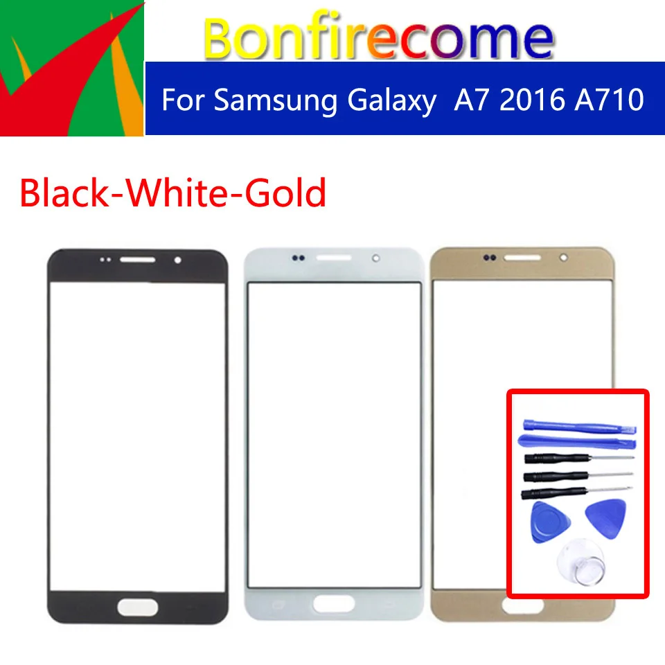 Тачскрин A710 для Samsung Galaxy A7 2016 A710F сенсорный экран внешнее стекло линза | Мобильные