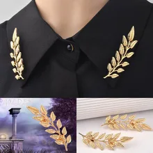 Европа и Америка аксессуары для одежды брошь в виде листа воротник булавка Простой Привлекательный винтажный брошь с фабрики прямые продажи