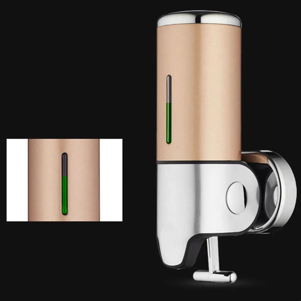 Бытовой жидким мылом диспенсер с настенным креплением 500 мл из нержавеющей стали моющие средства диспенсеры для шампуней Кухня мыло бутылка