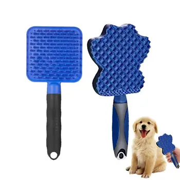 

Pet Dog Bath Brush Comb Pet SPA Massage Brush Soft Silicone Dogs Cats Shower Hair Grooming Cmob Dog Cleaning Tools Pet Supplies