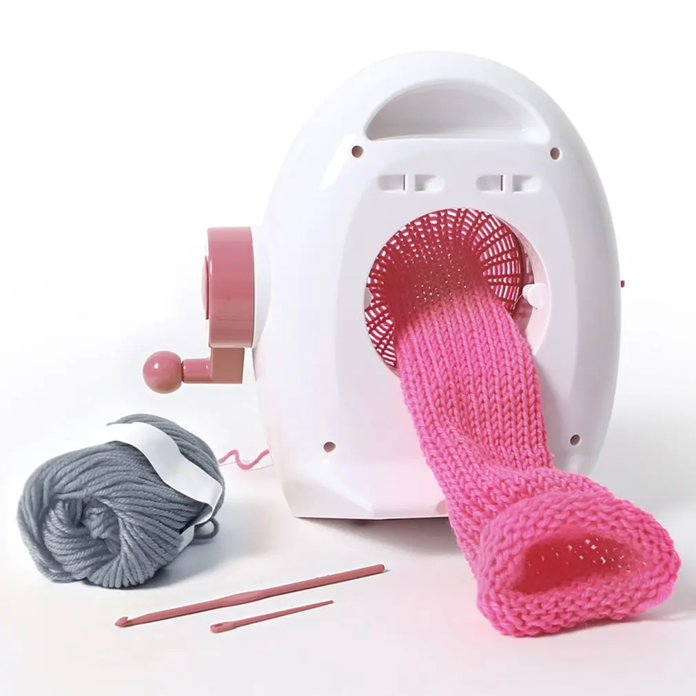  Diy Woven Scarf Machine Cartoon penguin Plastic Needle Sewing Tools DIY Hand Knitting Loom for Scar