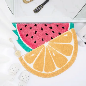 

Fruit Floor Mats Home Bathroom Carpet Toilet Toilet Floor Mats Water-absorbing Toilet Mats