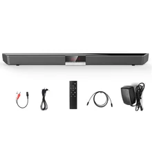 Саундбар ТВ домашний кинотеатр SR100 Bluetooth динамик 2,0 канальный беспроводной аудио для ПК Поддержка пульт дистанционного управления 3,5 мм AUX TF USB