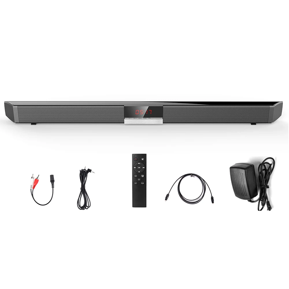 

Soundbar TV Home Theater SR100 Bluetooth Speaker 2.0 Channel Wireless Audio For PC Support Remote Control 3.5mm AUX TF USB