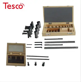 

22pc Keyway Broach Cutter + 6pc Keyway Broach Cutting Tool & Bushing Sleeve & Shim Gasket Set CNC Metalworking Tool Center