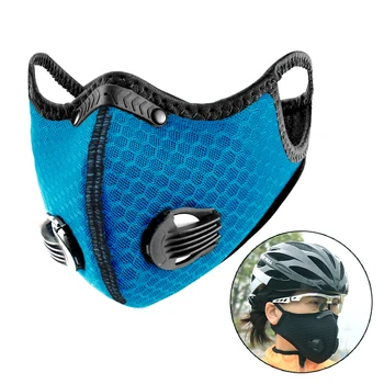

Sport Face Mask Activated Carbon Filter Anti Pollution Mask Anit-fog Breathable Dustproof Bicycle Protection Cycling Mask