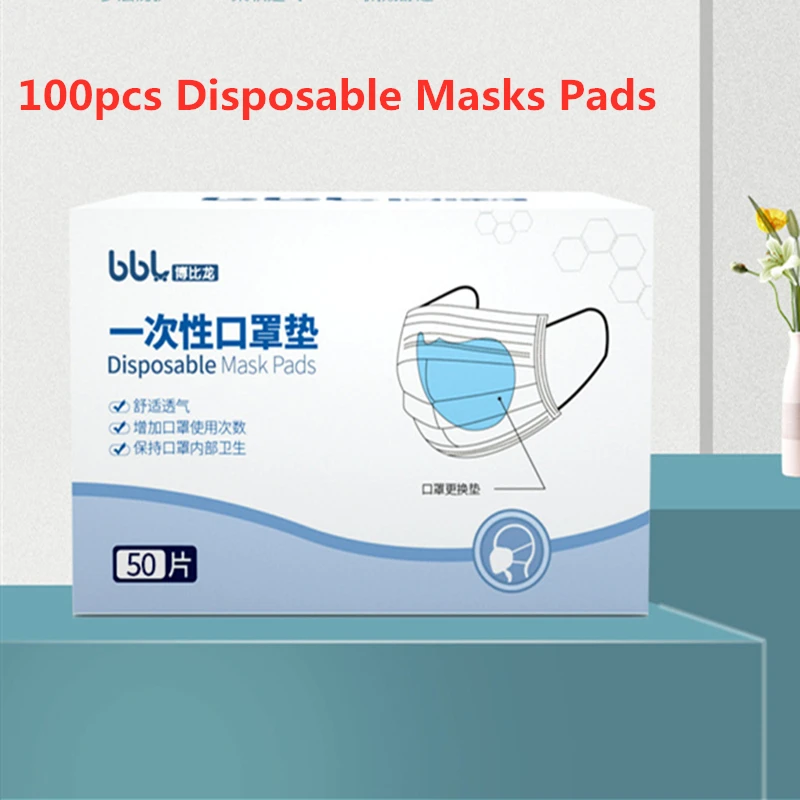 

100pcs Mask Respirator Filter Pad Disposable Antivirus Corona COVID-19 Smog Prevention for All Face Masks