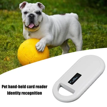 

ID Pet Scanner Portable Handheld Tag Animal Chip Reader Dog Cat USB Rechargeable Microchip FDX-B 134.2Khz Decoder OLED Display