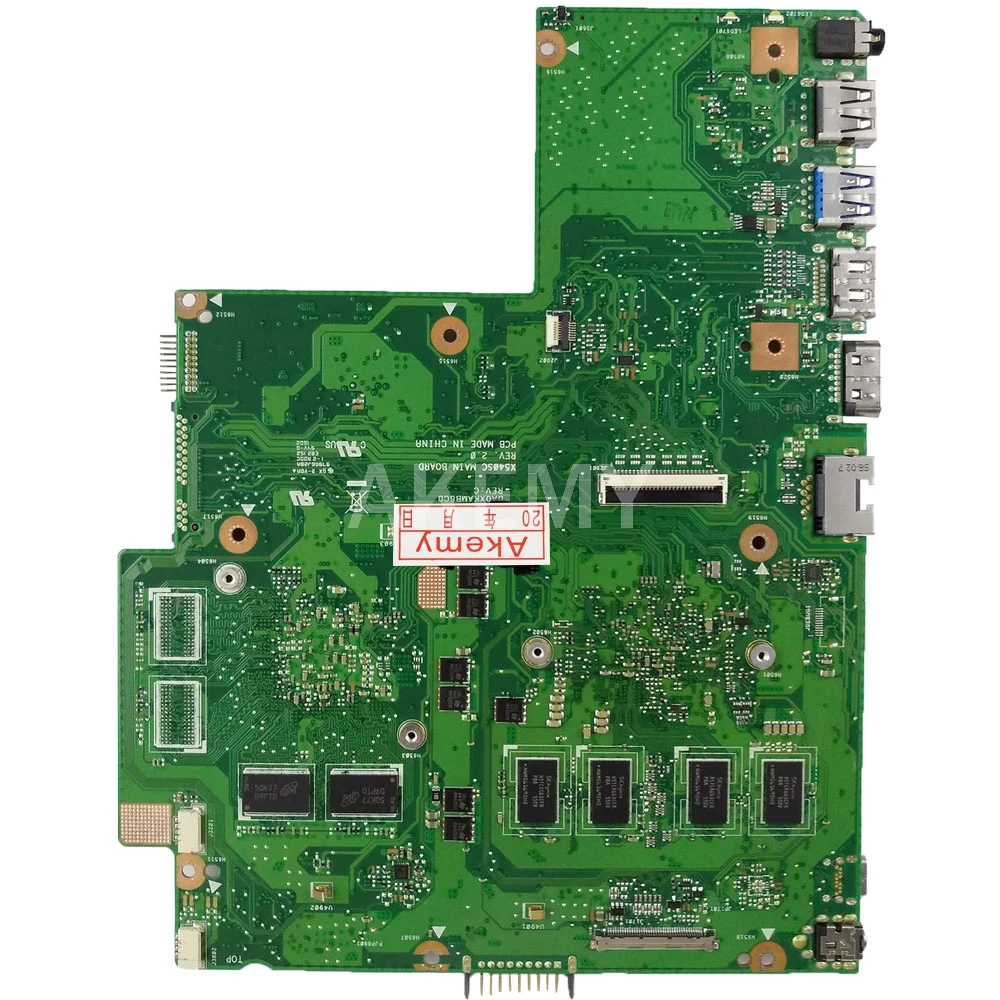 X540SC материнская плата 4G RAM N3700 для For Asus X540S X540 ноутбука тест на материнскую плату