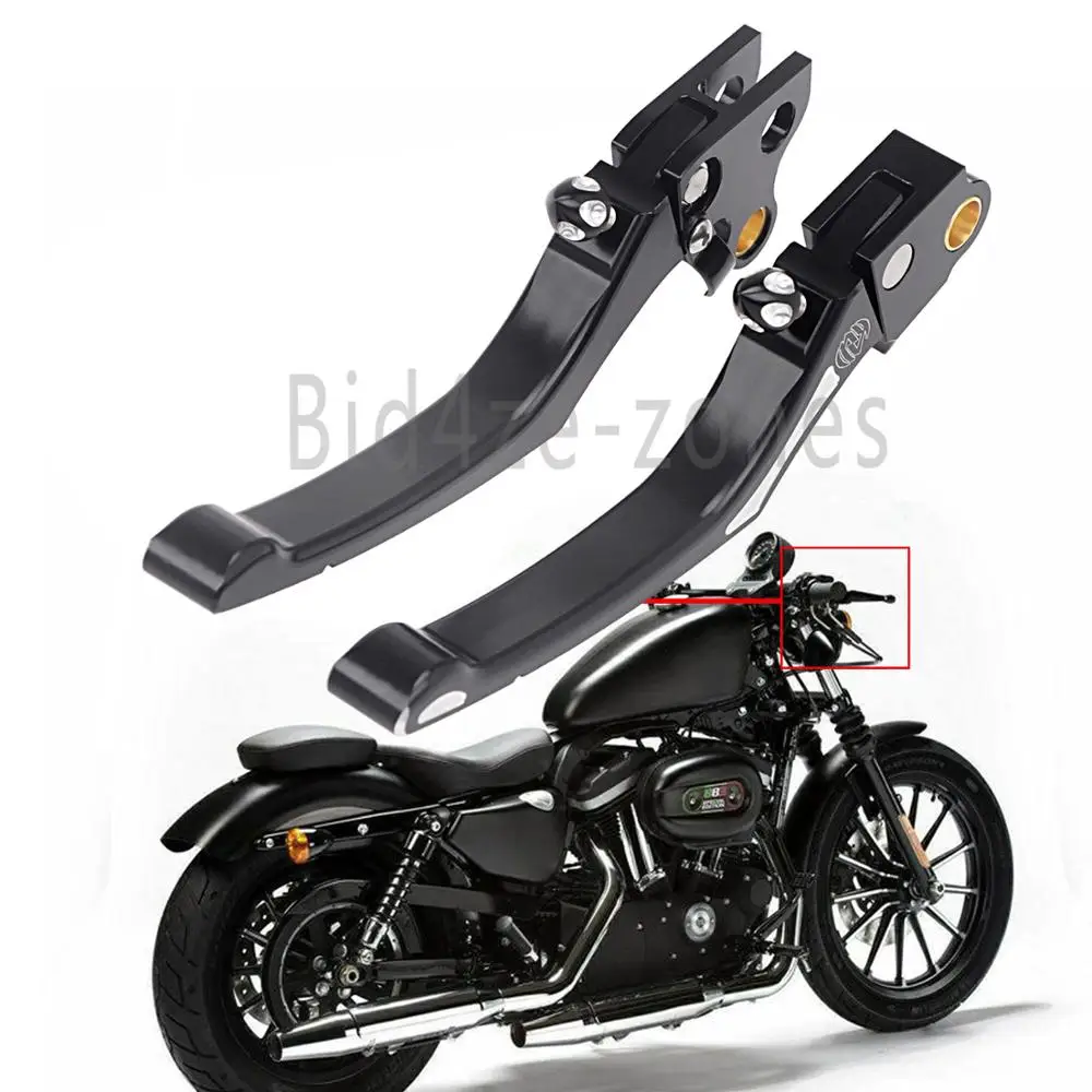 Черный ЧПУ регулятор тормоза рычаг сцепления для Harley Touring 1996-2007 Softail 2000- Dyna 2000- Sportster 1996-2003