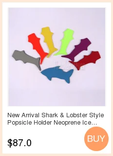 Новое поступление акула и омаров стиль держатель для леденцов неопрена льда рукава морозильник для детей подарок