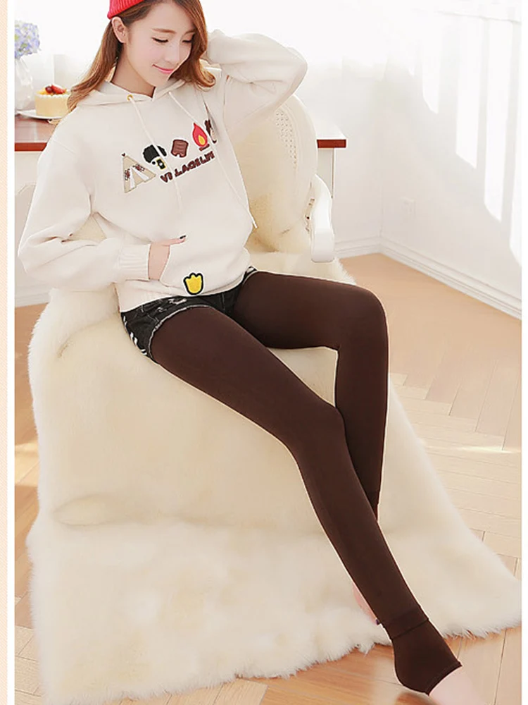 Зимние брюки женские Термолеггинсы эластичные с высокой талией для женщин