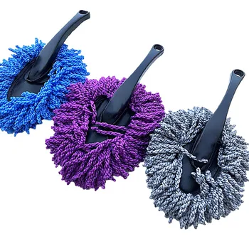 

New Car Wash Brush Microfiber Dusting Tool Duster Mop for Auto Home Cleaning Gray Car Dusting Brush Microfiber Washing Tool
