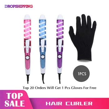 

Portable Hair Curler Roller Spiral Curling Iron Salon Electric Hair Curler Beauty Curling Wand Professional Hair Styler Beauty S