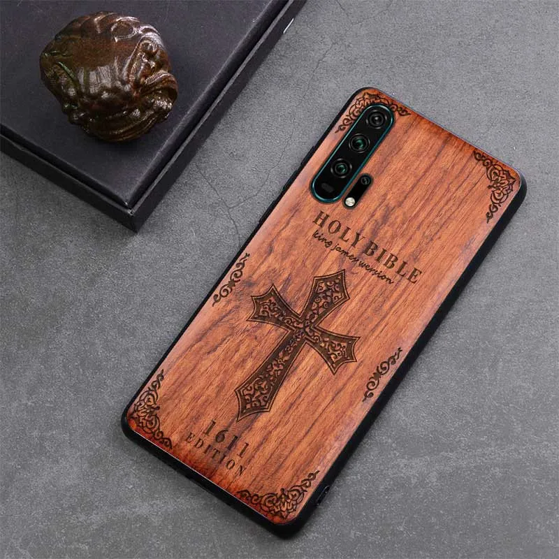 Чехол из натурального дерева для Honor 10, чехол для huawei Honor 20 Pro, роскошный тонкий ТПУ бампер, задняя крышка для huawei Honor Play Magic 2 20 Funda