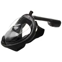 Для плавания дайвинга Сноркелинга полная лицевая маска поверхность акваланга для Gopro S/M черный