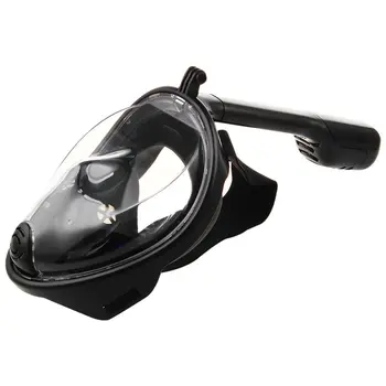 

Swimming Diving Snorkeling Full Face Mask Surface Scuba for Gopro S/M Black