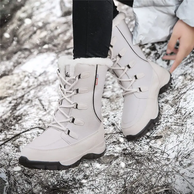 Winter Boots Shoes Woman Sneakers Snow Boots For Women thigh high boots Waterproof Ladies Snow Boots Warm Plush Shoes Footwear