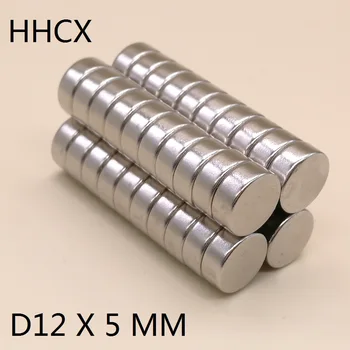 

50 100pcs/lot Disc magnet 12*5 N35 NdFeB magnet 12x5 magnets 12 x 5