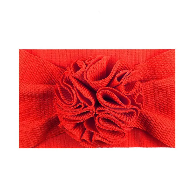 

Newborn Baby Girl Lovely Flower Headband Headwrap Elastic Wide Hair Bands Turban R2JF