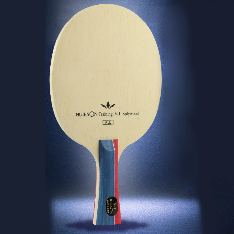 1PC Professional Wood Pong Racket Blade 2 Handle Models Table Tennis Racket Beige Medium Speed Lightweight Grip Blade