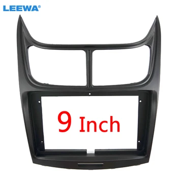 

LEEWA Car Audio Radio 2DIN 9" Big Screen Fascia Frame Adapter For Chevrolet Sail 2011 DVD Dash Fitting Panel Frame Kit #CA6548