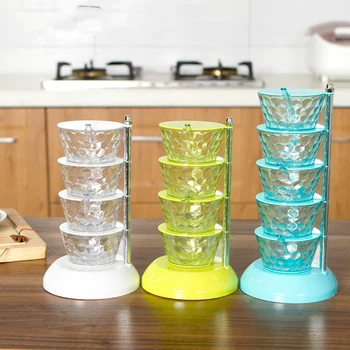 

Vertical Seasoning Box Rotary Seasoning Box Vertical Multi-layer Seasoning Pots Home Seasoning Pot Kitchen MYDING