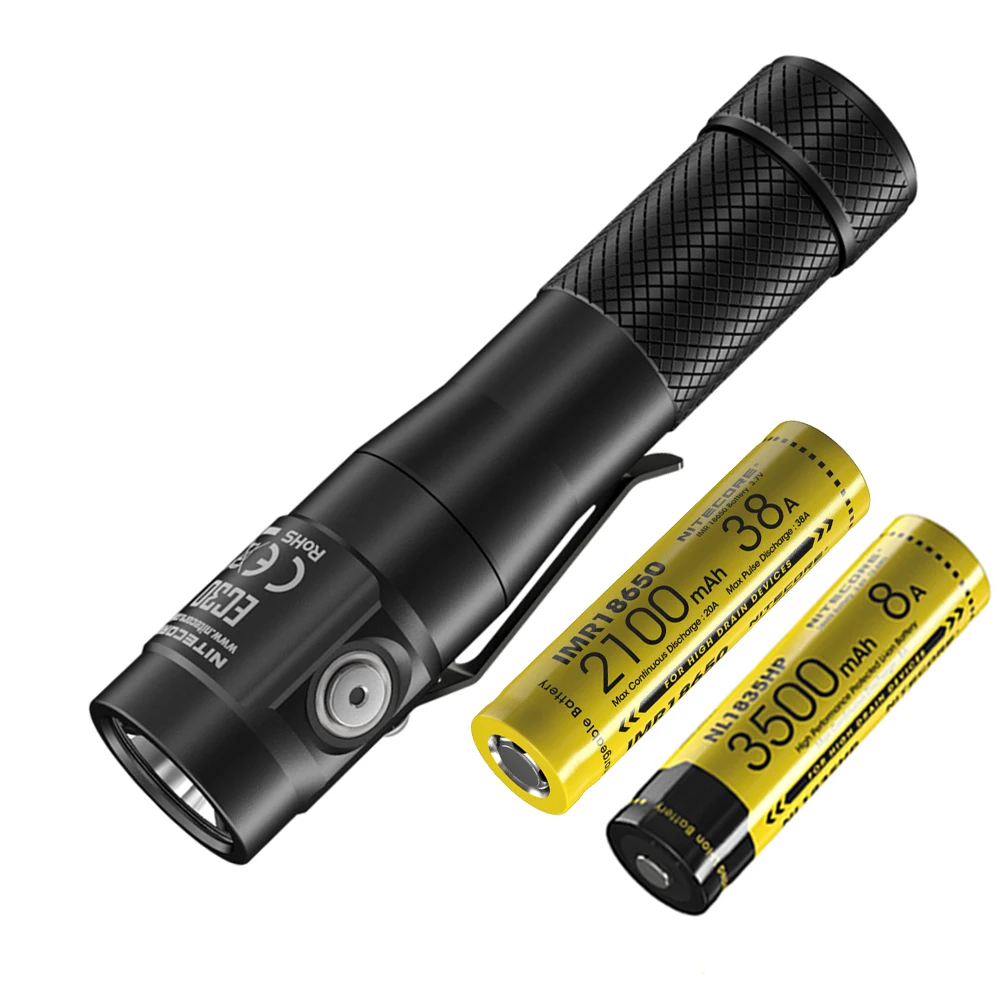 NITECORE EC30 тактический фонарь XHP35 HD max 1800 люмен луч бросок 220 метра уличный фонарик поиск спасательный ручной фонарь - Испускаемый цвет: EC30 3500mAh 2100mAh