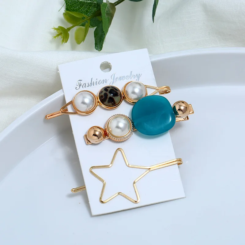 60 компл./лот 3 шт./компл. DIY простой мульти сплав пирсинг пятиконечная звезда заколка для волос в виде лягушки заколка для волос, стильные инструменты для волос, аксессуары для HA1428