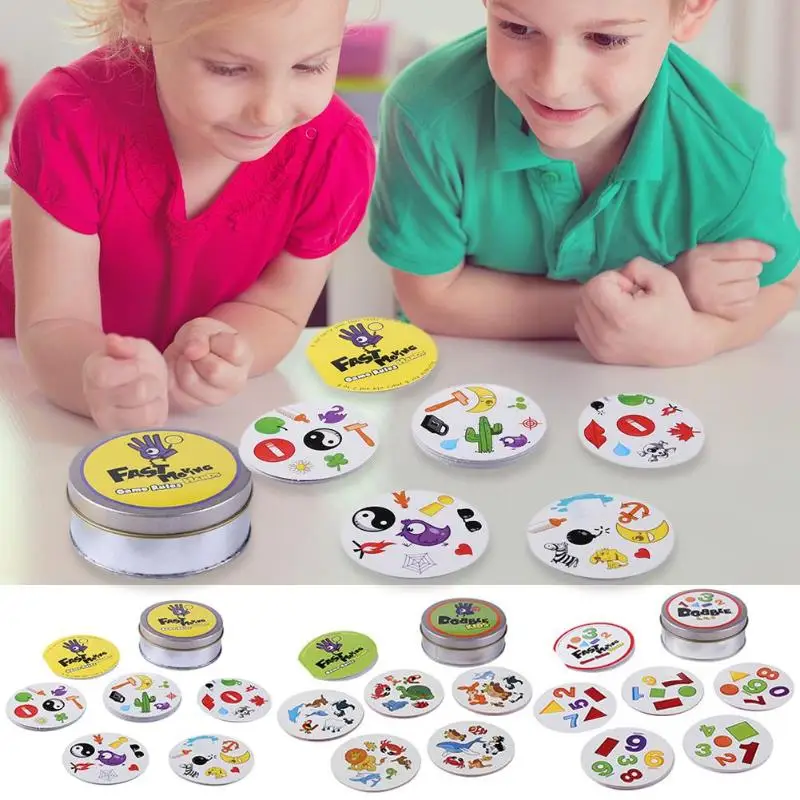 

Children Boy Girl Educational Toys Kid Brainteaser Board Game Cards Toys Parent-Child Paper Board Interactive Game Fun toys Gift