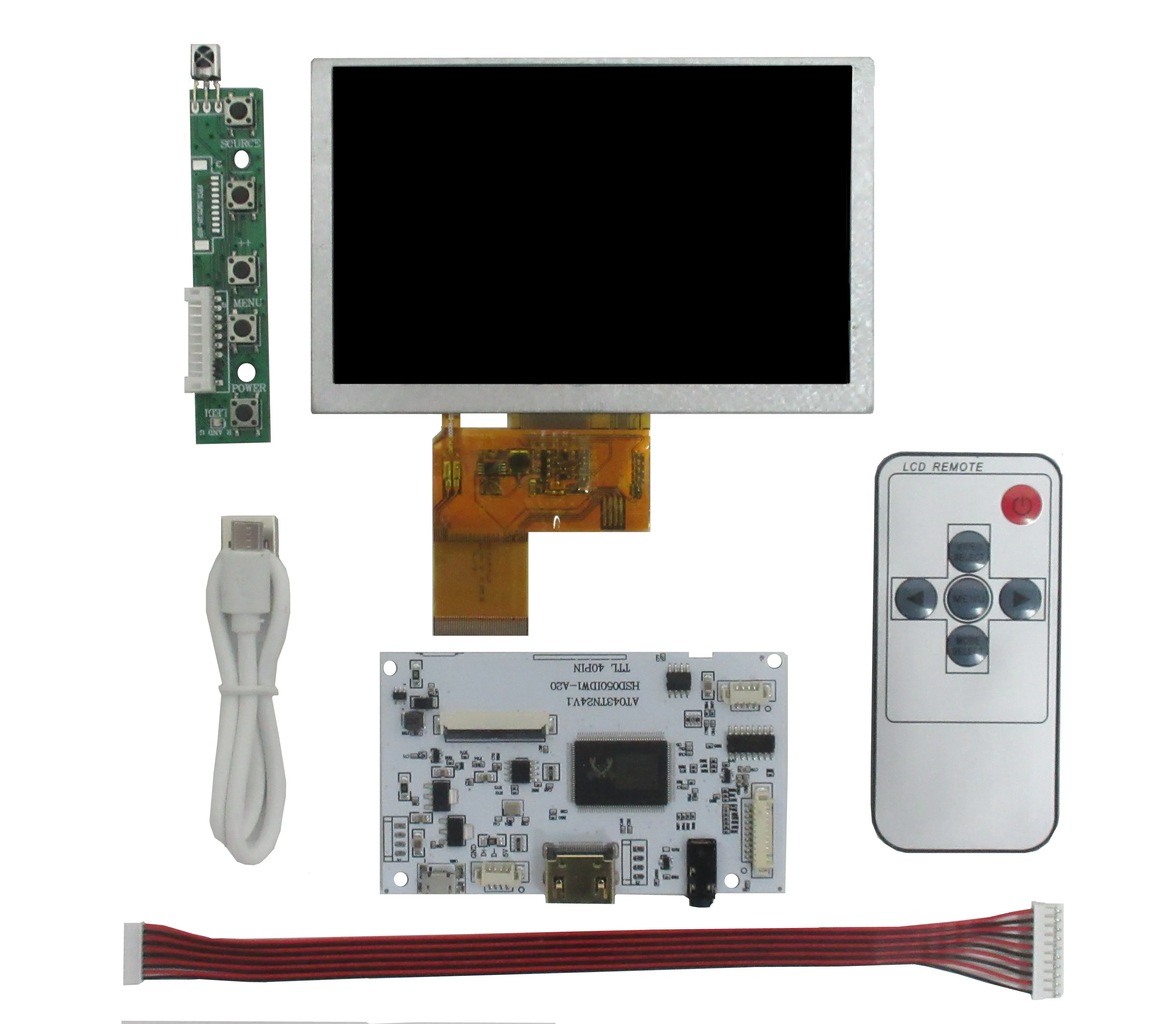 Multipurpose Lcd Display Controller Hdmi-compatível Audio Control Driver Board 800×480