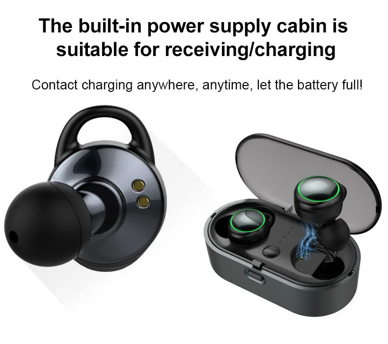 TWS гарнитура Bluetooth наушники беспроводные наушники 5,0 Handsfree переносной HIFI вызов 3D объемный в ухо PK i10 для iPhone samsung