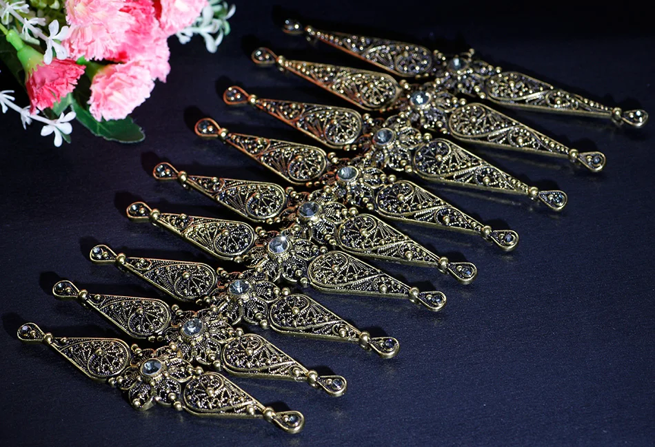 PJ043antiqueblack Новинка, корейский этнический нагрудник, свадебный пояс, аксессуары для украшения тела, металлический пояс для женщин, свадебные подарки - Цвет: PJ043antiqueblack