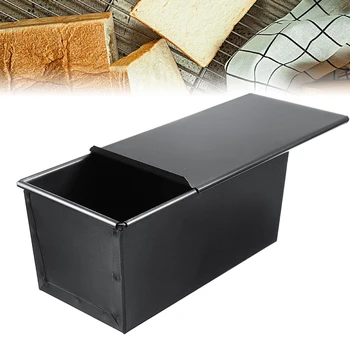 

Baking Pan Toast Bread Cake Box Mold Rectangle Tin Baking Tray For Loaf Baking Bakeware Tools Non-stick Coating