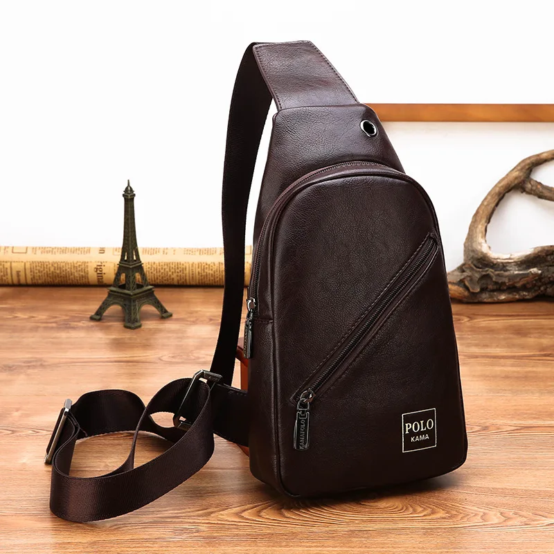 

Men Chest Pack USB Charging Multi-functional Perforation Earphones Korean-style Fashion & Sports Anti-Theft Shoulder New Style S