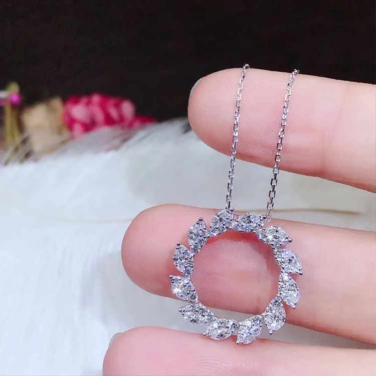 Cute Silver Color Sun Flower Pendant Long Chain Necklace for Women Fashion Jewelry Choker Statement Necklace