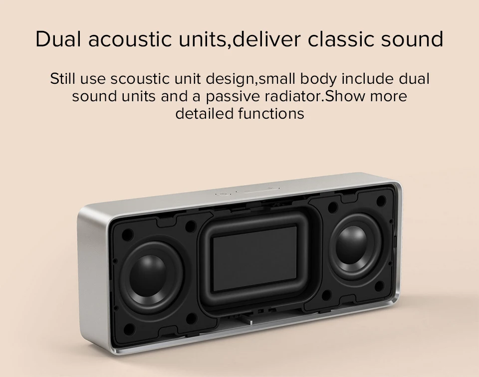 Xiaomi HD стерео динамик квадратная коробка 2 Bluetooth V4.2 1200 мАч Aux линейный в громкой связи портативный беспроводной динамик с микрофоном