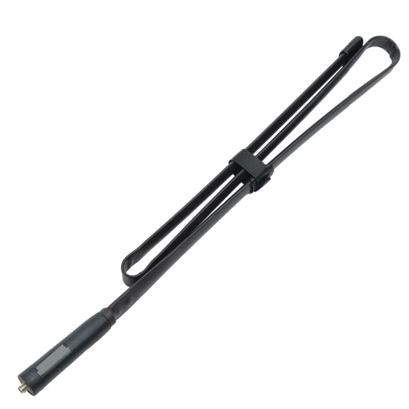 Antena plegable para Walkie Talkie Baofeng UV-5R 9R 6R UV82, 136-520Mhz