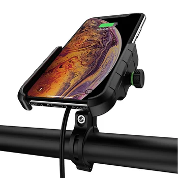 

Motorcycle Phone Holder Wireless Charger 15W Fast Charging Bracket Holder Mount Stand for iphone X XS Max XR 8 Samsung S10 S9 S