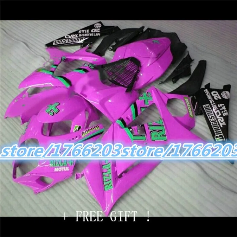 Pink black ABS Injection fairing kit for SUZUKI GSXR1000 body kits GSXR