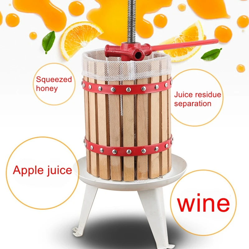 6l Drum Grape Press Fruit And Vegetable Press Household Commercial